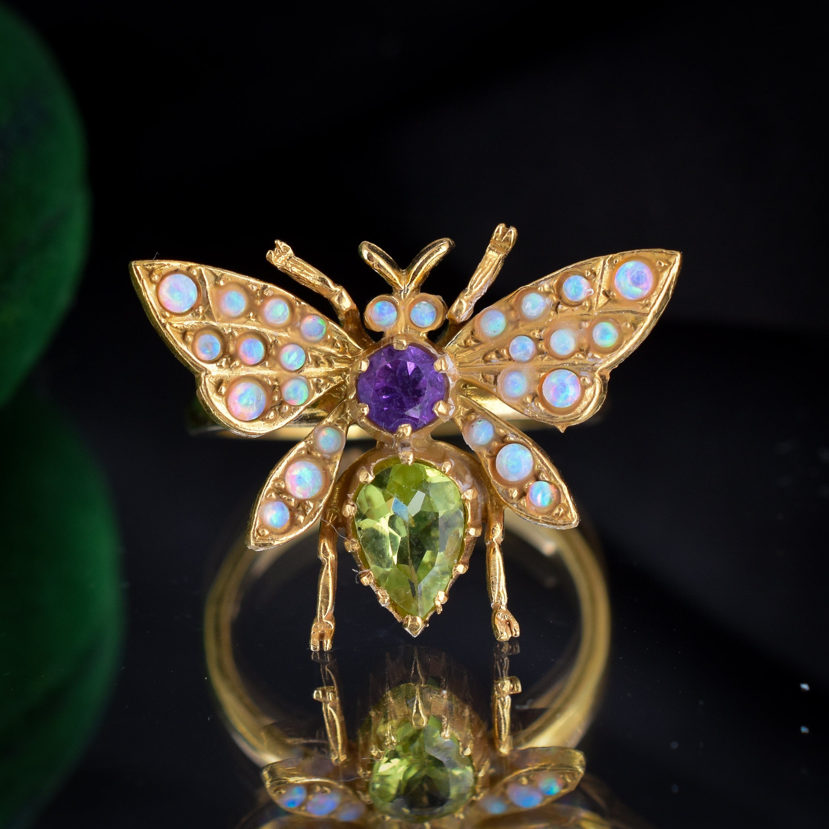 Butterfly amethyst top