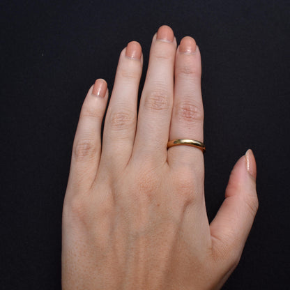 Art Deco '1932' 22ct Gold Plain Stacking Wedding Band Ring