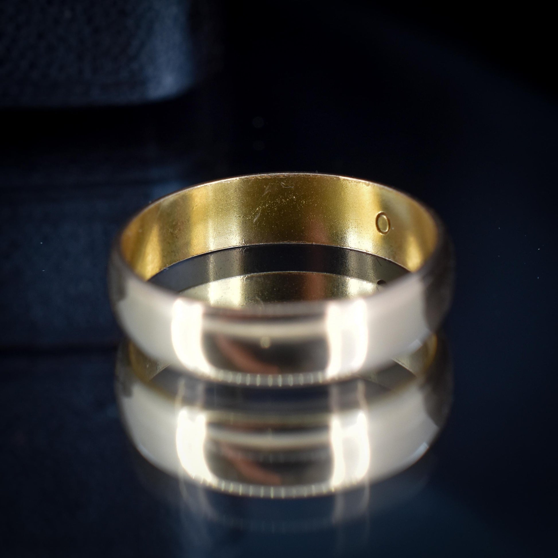 Art Deco '1926' 22ct Gold Plain Stacking Wedding Band Ring