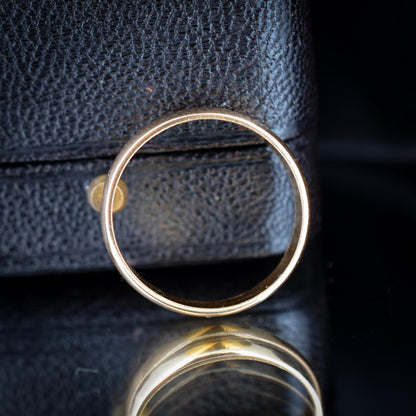 Art Deco '1926' 22ct Gold Plain Stacking Wedding Band Ring