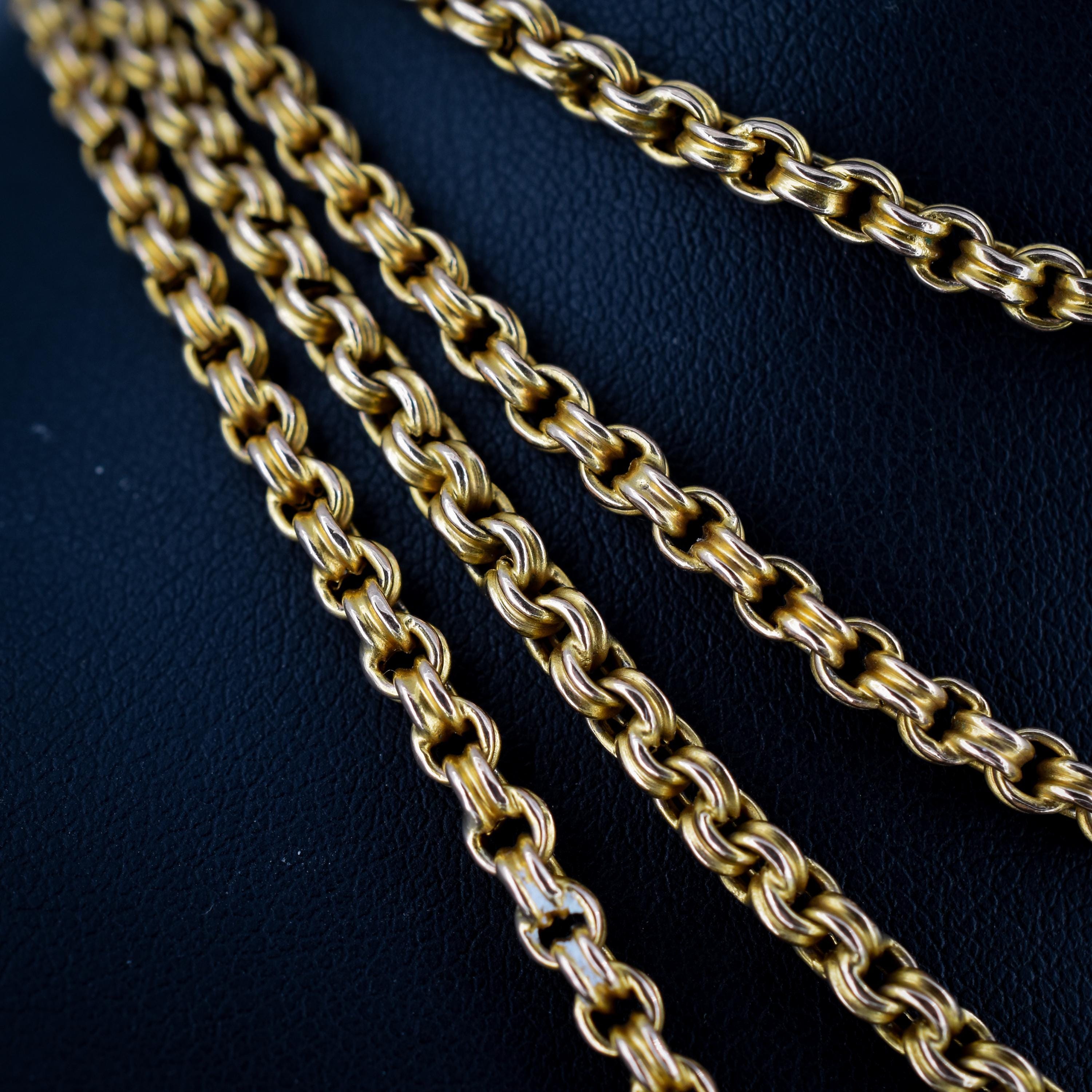 Long 9ct gold necklace store