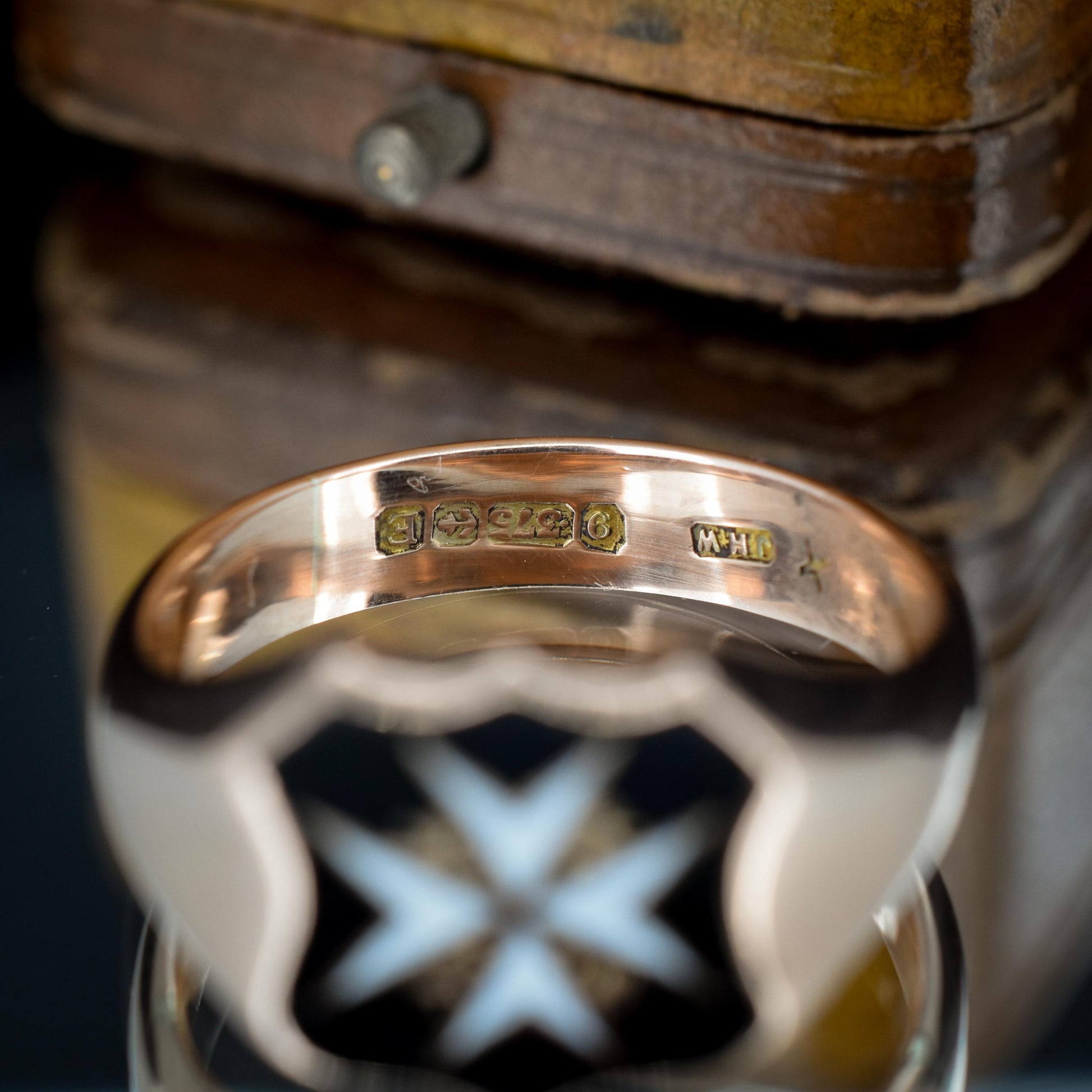 Vintage Knights Templar Masonic 9ct Gold Signet Ring | Birmingham 1929