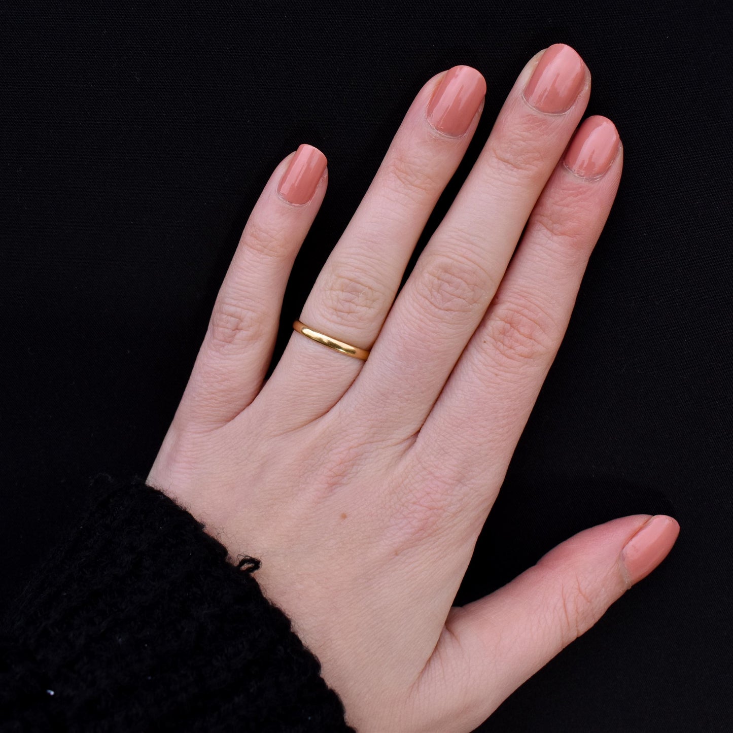 Vintage '1939' 22ct Yellow Gold Plain Stacking Wedding Band Ring