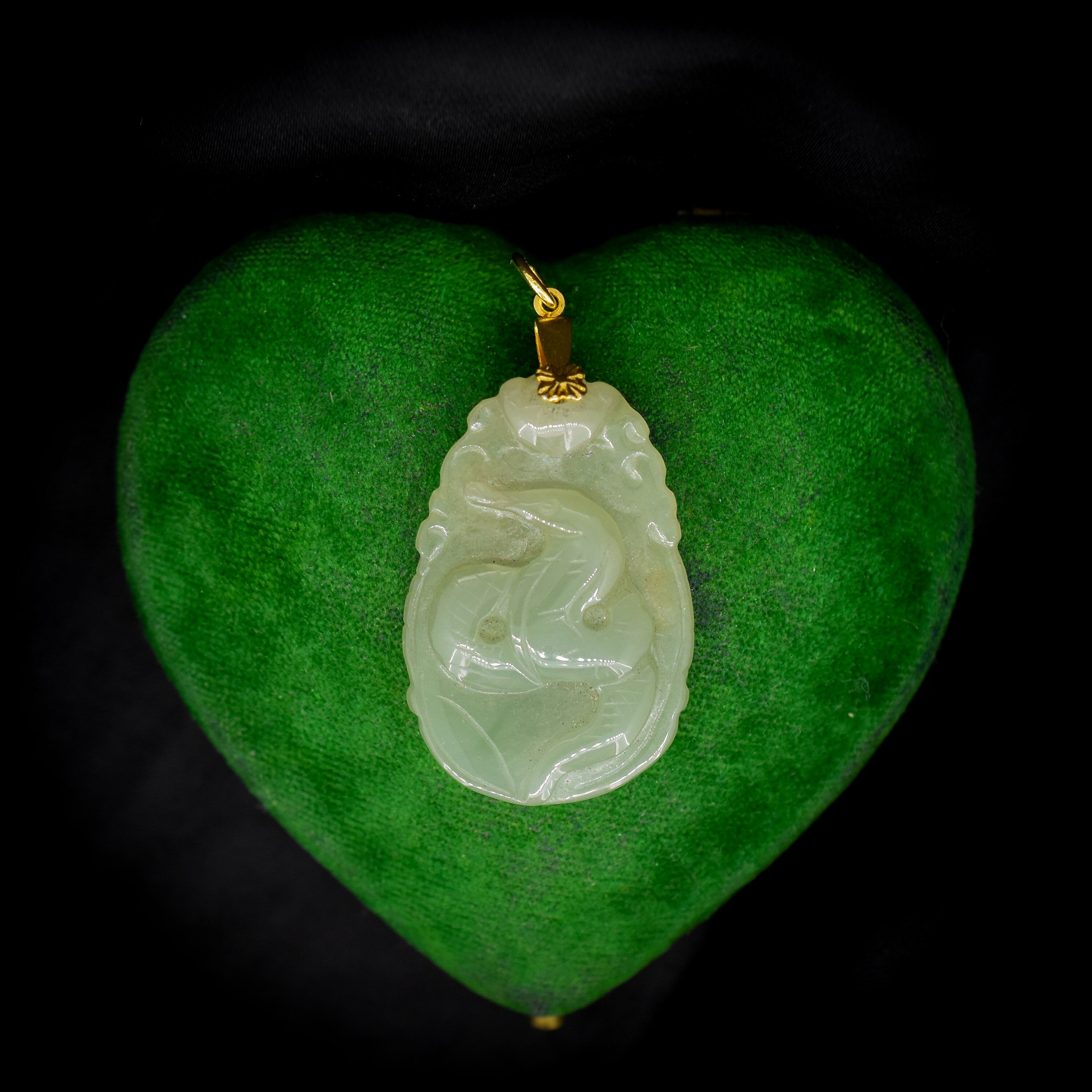 Jade deals snake pendant