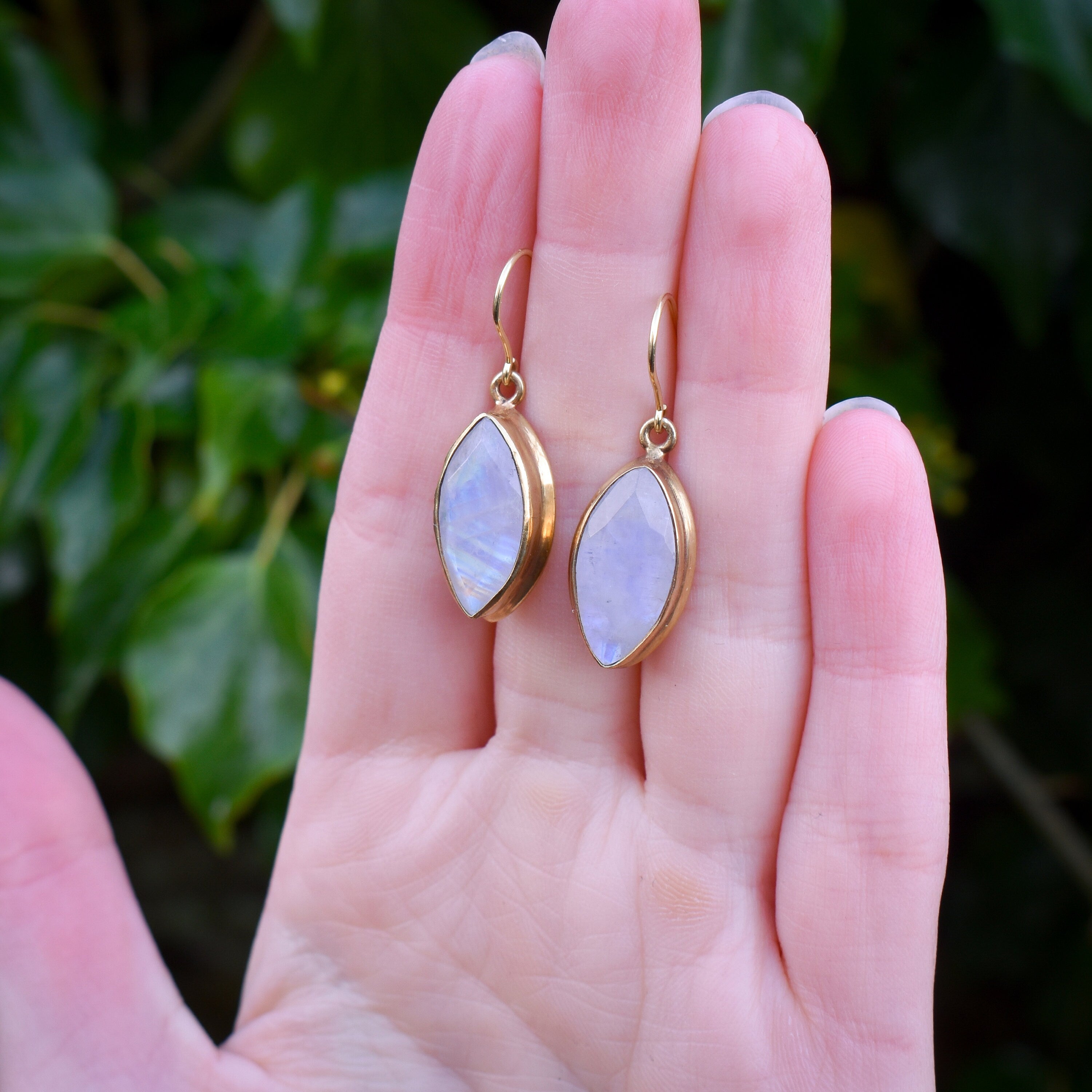 Moonstone on sale dangle earrings