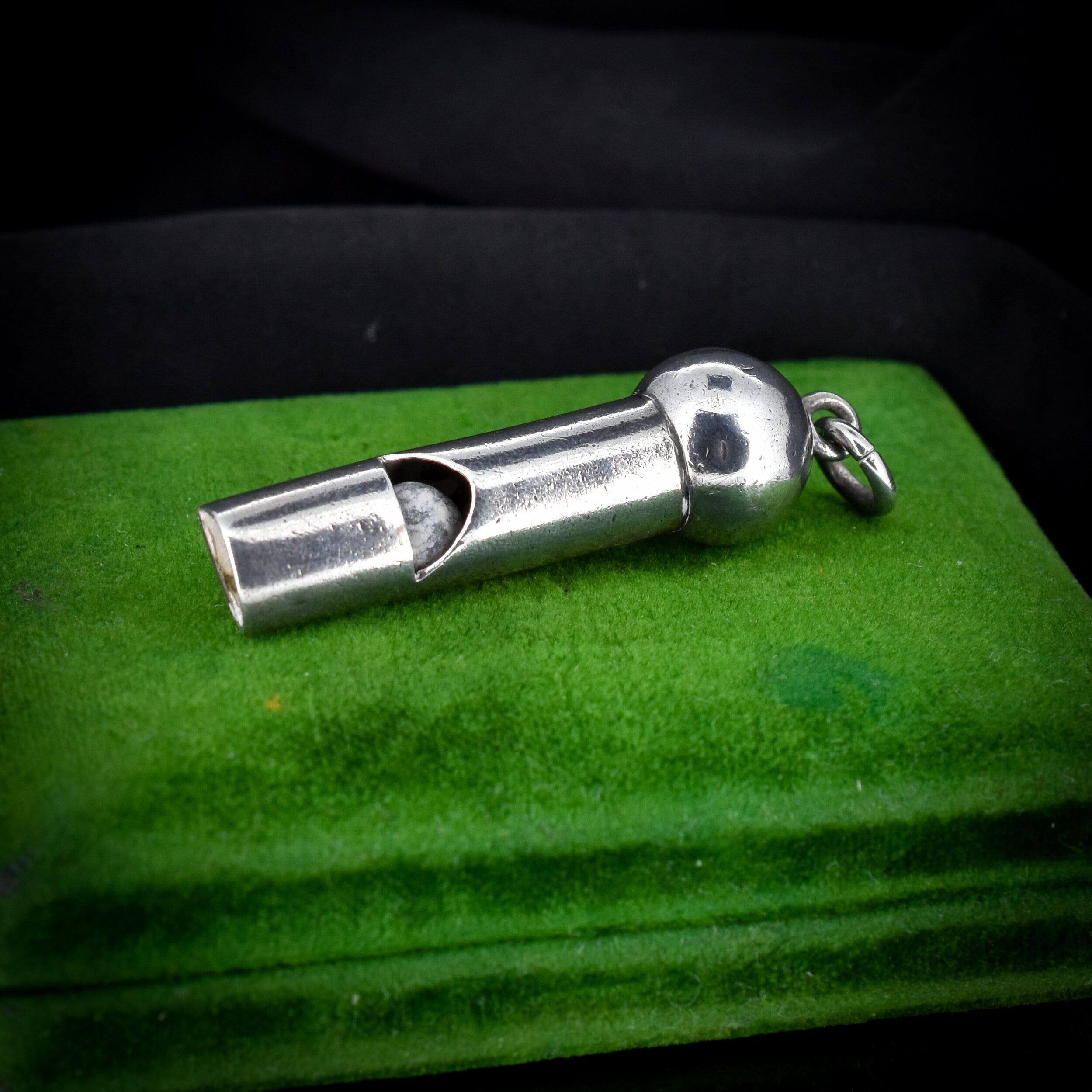 Sterling silver whistle necklace deals
